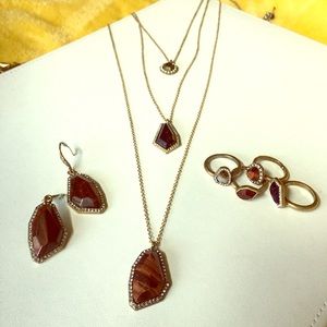 “Rebel” Rings, Earrings & Convertible Necklace